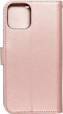 Forcell Mezzo Synthetic Leather Wallet Rose Gold (iPhone 12 / 12 Pro)