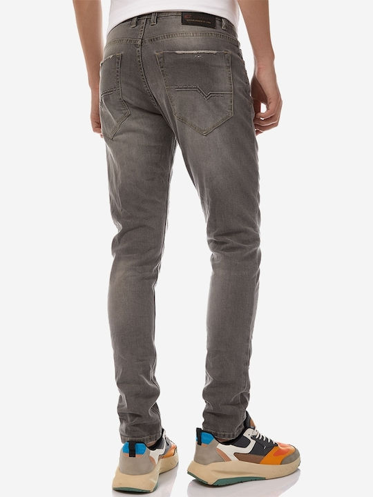 Camaro Men's Jeans Pants in Slim Fit Grey