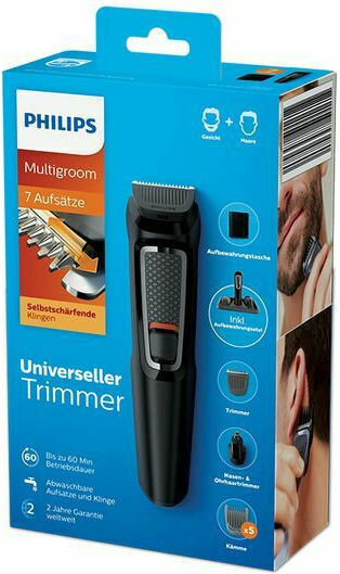 Philips Multigroom Series 3000 Rechargeable Hair Clipper Set Black MG3721/14
