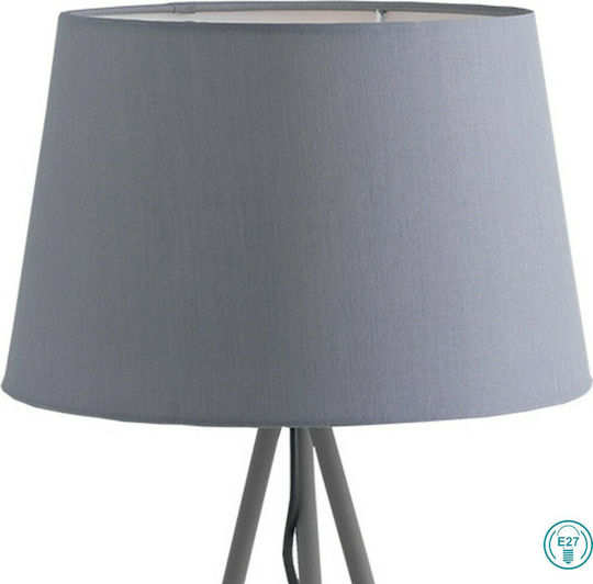 Fan Europe Marilyn Metal Table Lamp for E27 Socket with Gray Shade and Base