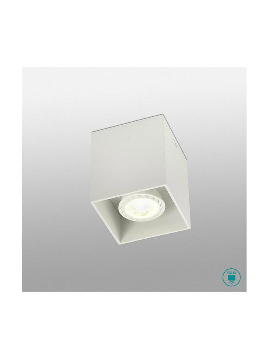Faro Barcelona Tecto Single Spot with Socket GU10 in White Color