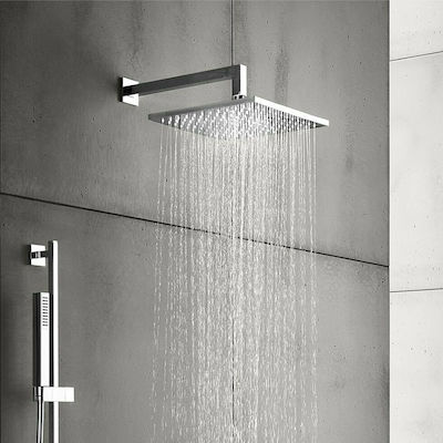 La Torre Plastic Square Showerhead Silver 30x30cm Emotion