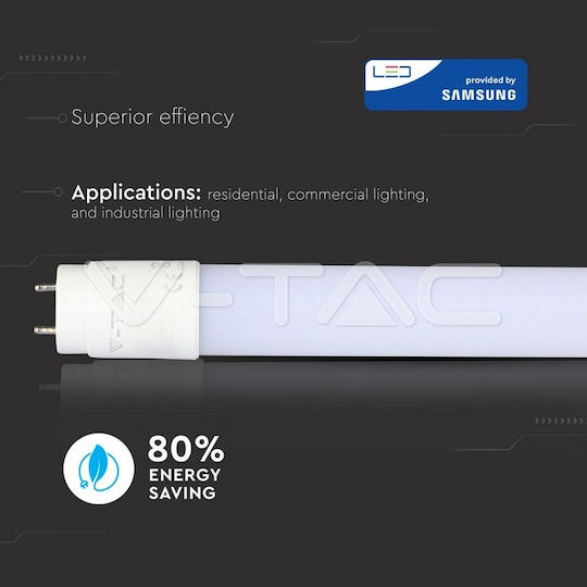 V-TAC VT-151 Bec LED 22W Tip Tub 150εκ. pentru Soclu G13 și Formă T8 Alb cald 2000lm
