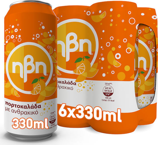 Ιvi Suc de portocale cu carbonatare în Cutie 6x330ml