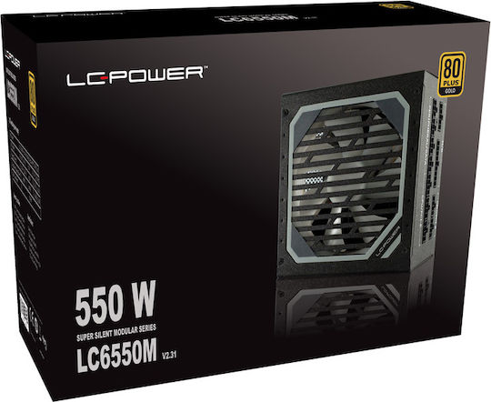 LC-Power LC6550M rev. 2.31 550W Negru Sursă de Alimentare Calculator Complet modular 80 Plus Gold