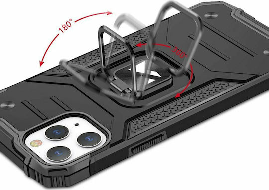 Wozinsky Ring Armor Back Cover Πλαστικό Μαύρο (iPhone 12 / 12 Pro)