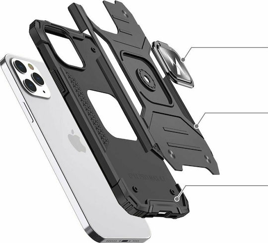 Wozinsky Ring Armor Back Cover Πλαστικό Μαύρο (iPhone 12 / 12 Pro)