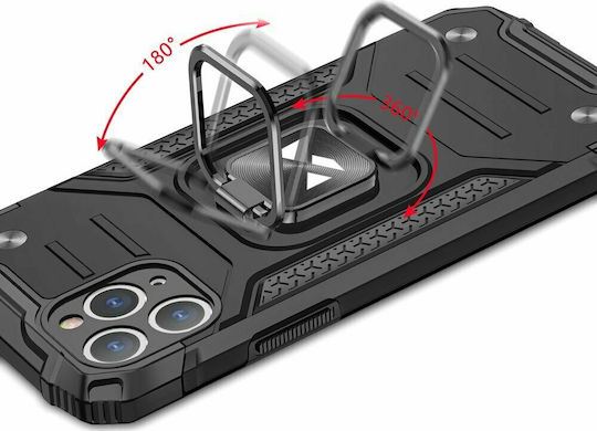 Wozinsky Ring Armor Back Cover Πλαστικό Μαύρο (iPhone 11 Pro)