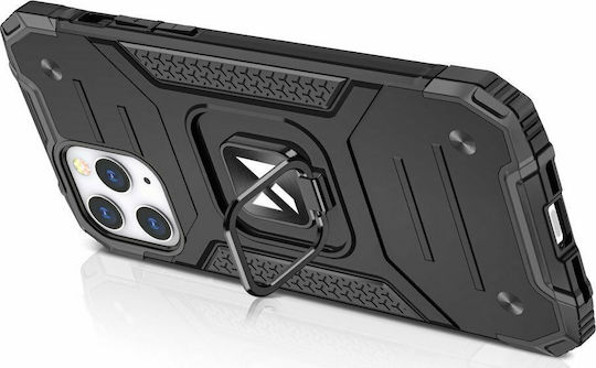 Wozinsky Ring Armor Back Cover Plastic Negru (iPhone 12 Pro Max)