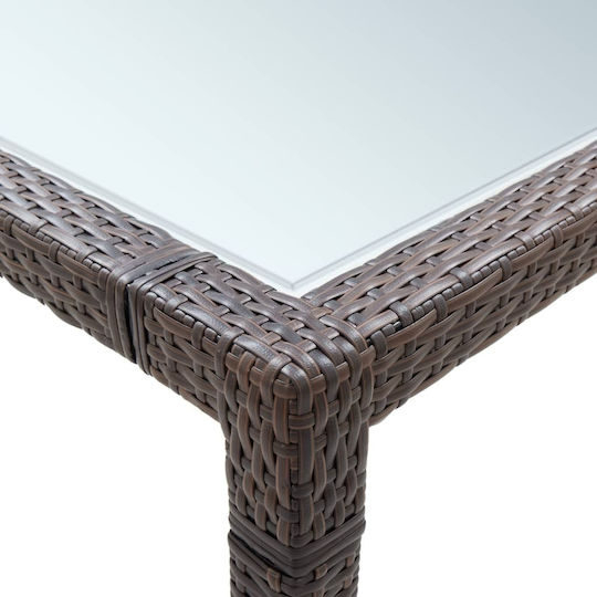 Tisch Stabil Synthetic Ratan 200x200x74cm