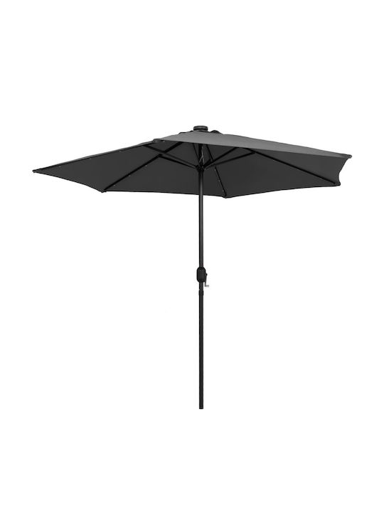 Circular Aluminum Grey Garden & Terrace Parasol Φ2.7m