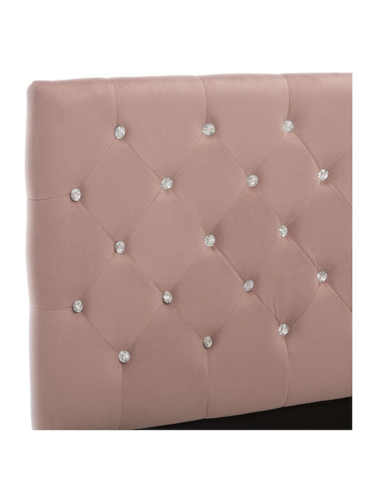 Doppelbett Mit Stoff Rosa Für Die Matratze 120x200cm