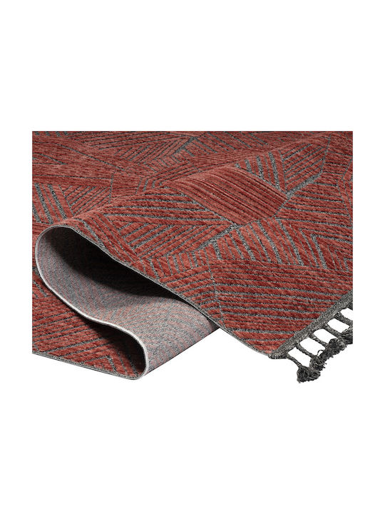 Beauty Home 9818 Μεταξένιο με Κρόσια 64x230cm Κόκκινο