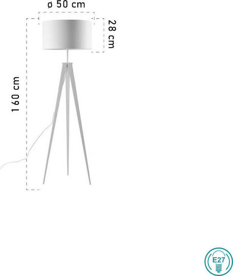 Fan Europe Ibis-PT Vintage Φωτιστικό Δαπέδου Υ160εκ. Λευκό Fan Europe Ibis-PT Vintage Φωτιστικό Δαπέδου Υ160εκ. Λευκό