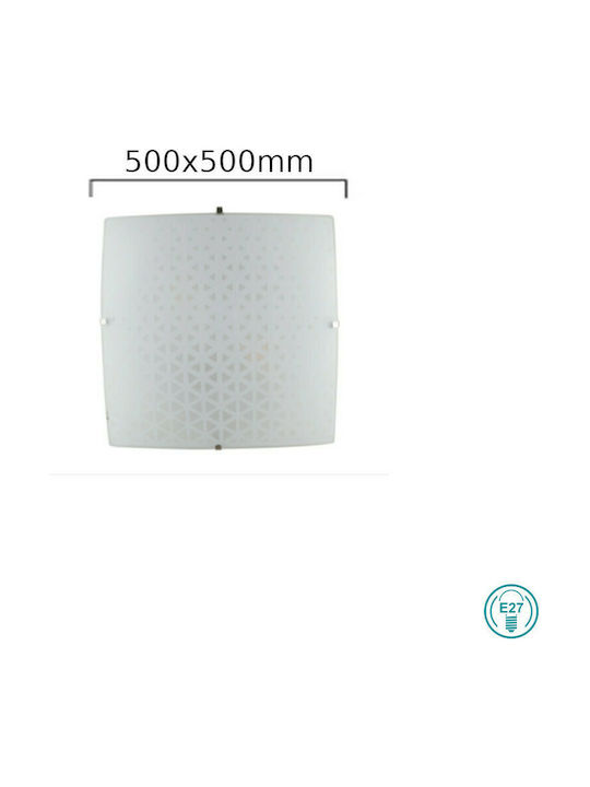 Fan Europe Maori-PL50 Ceiling Mount Light 50cm White with Socket E27