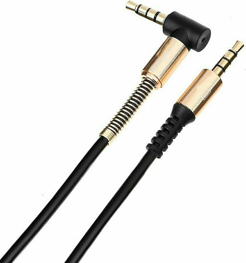 Earldom Καλώδιο Ήχου 3.5mm male - 3.5mm male Μαύρο 1.8m ET-AUX23