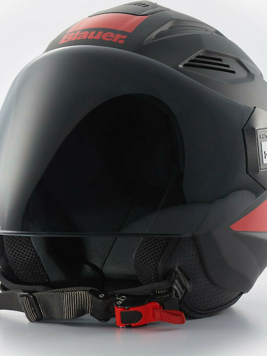 Blauer H.T. Brat H86 Jet ECE 22.05 Black Matt/Red Blauer H.T. Brat H86 Jet ECE 22.05 Black Matt/Red