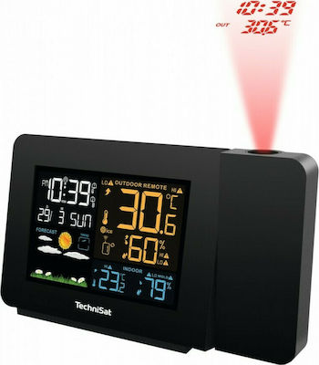 Technisat Imeteo P1 76-4967-00 Drahtlos Wetterstation Analog Wandmontiert Schwarz