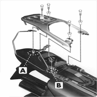 Givi Πλαϊνές Βάσεις για Honda Transalp XL 650V 2000-2007