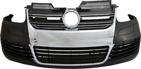 Auto Gs Bumper de Autoturism Partea din față Compatibil cu Volkswagen Magazin online de golf 5 R32 Look R32 Placă de grilă din aluminiu