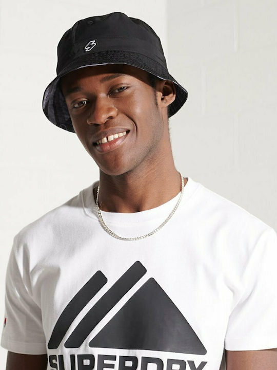 Superdry Fabric Hat Bucket Black Superdry Fabric Hat Bucket Black