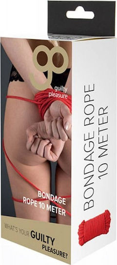 Guilty Pleasure Bondage Rope Σχοινί Δεσίματος σε Κόκκινο Χρώμα
