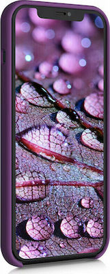 KWmobile Flexible Rubber Silicone Back Cover Purple (iPhone 12 / 12 Pro)