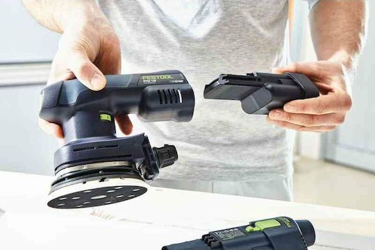 Festool ETSC 125 Li-Basic Ексцентрично Трибе 125мм Батерия 18V Самостоятелен с Регулиране на Скоростта и със Система за Аспирация