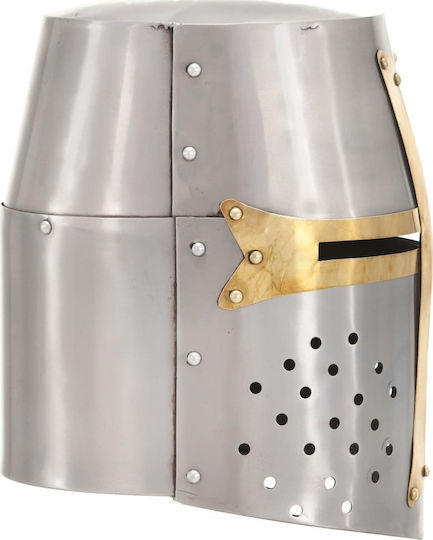 Karneval Ritter-Helm Silber 1Stück