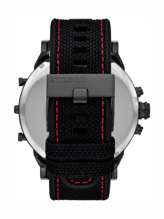 Diesel Mr Daddy 2.0 Men's Watch 57mm Chronograph Battery with Black Leather Strap
