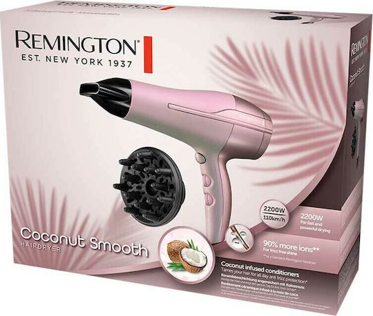 Remington Coconut Smooth Πιστολάκι Μαλλιών 2200W