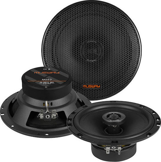 Musway MS62 Σετ Ηχεία Αυτοκινήτου Ομοαξονικά 6.5" με 90W RMS (2 Δρόμων)