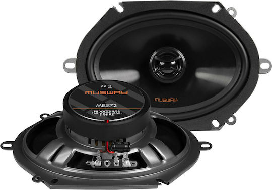 Musway Car Speaker Set ME572 5x7" with 80W RMS (2 Way)