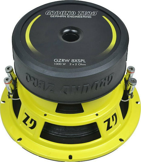 Ground Zero Car Audio Subwoofer 8" 1000W RMS with Box