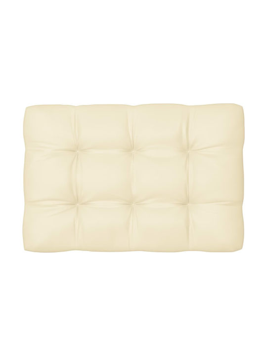 vidaXL Pallet Sofa Cushion Cream 80x120cm.