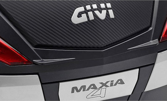 Givi V56N Maxia 4 Monokey Motorcycle Top Case με Κόκκινα Αντανακλαστικά 56lt Black GIVV56BAG04