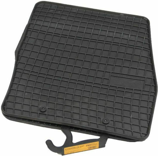 Frogum Set of Front and Rear Mats 2pcs for Ford Transit Connect 2013+ Black