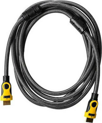 Andowl HDMI 2.0 Braided Cable HDMI male - HDMI male 3m Black