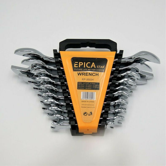 Epica Star Set of 10 German Wrenches with Head Sizes from 7mm to 32mm