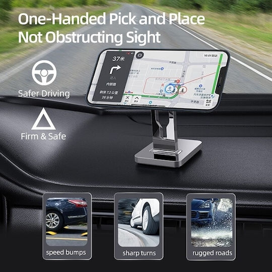 Awei X19 Silver Auto Handyhalterung mit Magnet Silber