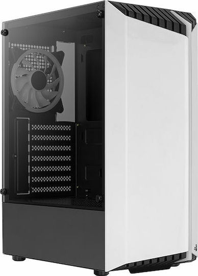 Aerocool Bionic V2 Gaming Midi Tower Κουτί Υπολογιστή με Πλαϊνό Παράθυρο και RGB Φωτισμό Λευκό