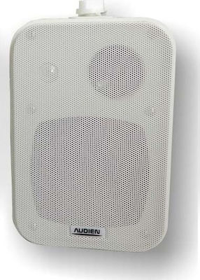 Audien Passive On-wall Speakers 30W BT-408 (Pair) 20.8x12.3x13.8cm in White Color