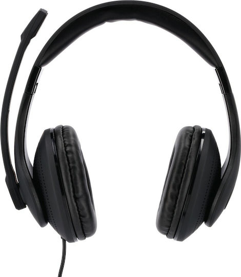 HAMA HS-USB300 On Ear Multimedia Ακουστικά με μικρόφωνο και σύνδεση USB-A