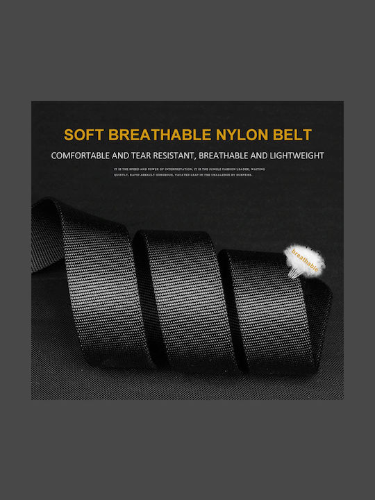 TMV-0043 Men's Black Webbing Belt