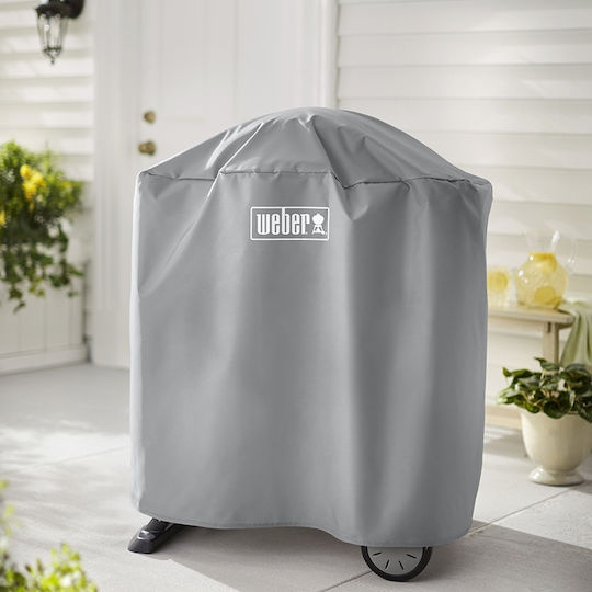 Weber Premium Acoperire Grătar Gri din Poliester cu Protecție UV