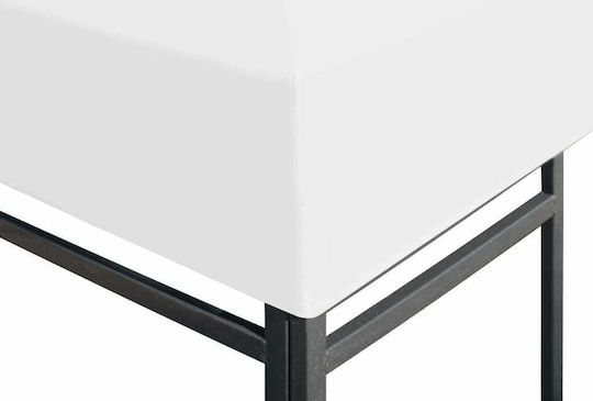 vidaXL Pavillonabdeckung 270gr/m² Weiß mit PVC-Beschichtung 3x3m
