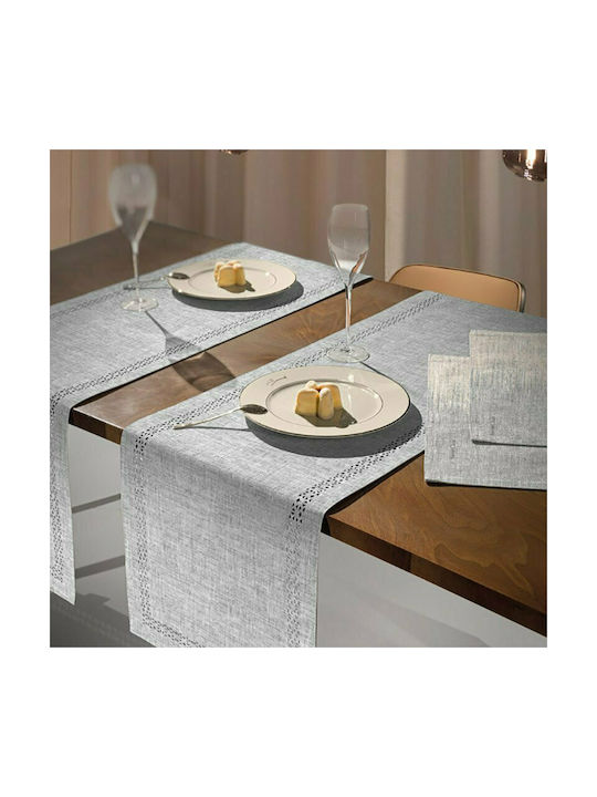 Saint Clair 3042 Platzdeckchen Stoff Silver Beige 45x33cm 1719030121073 1Stück