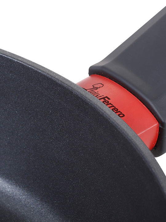 Luigi Ferrero Rosso Aluminum Pan with Non-Stick Coating 24cm