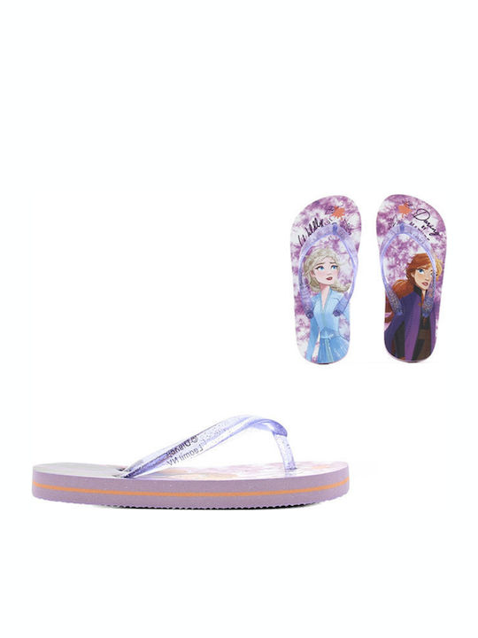 Disney Șlapi pentru copii Flip Flops Congelat Lila