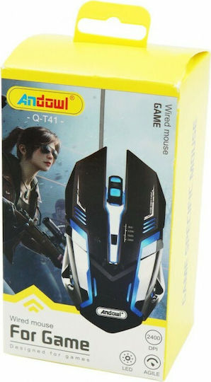 Andowl Q-T41 RGB Gaming Mouse Negru